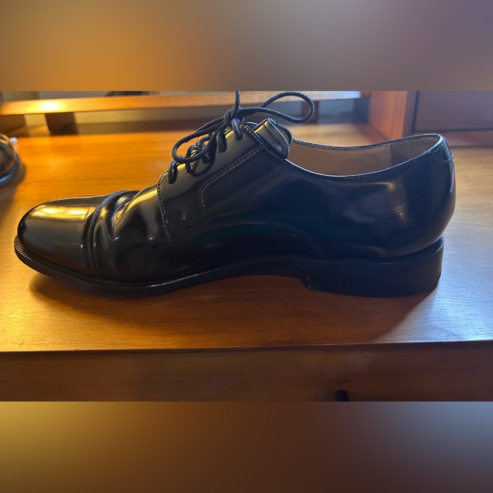 Men’s Cole Haan Black Leather Dress Shoes Size 10M - Picture 7 of 15
